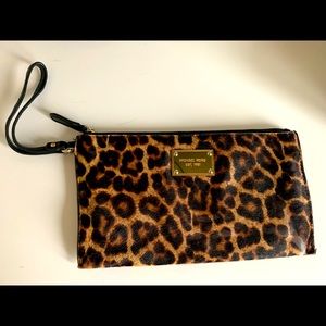 Real Michael Kors cheetah wristlet